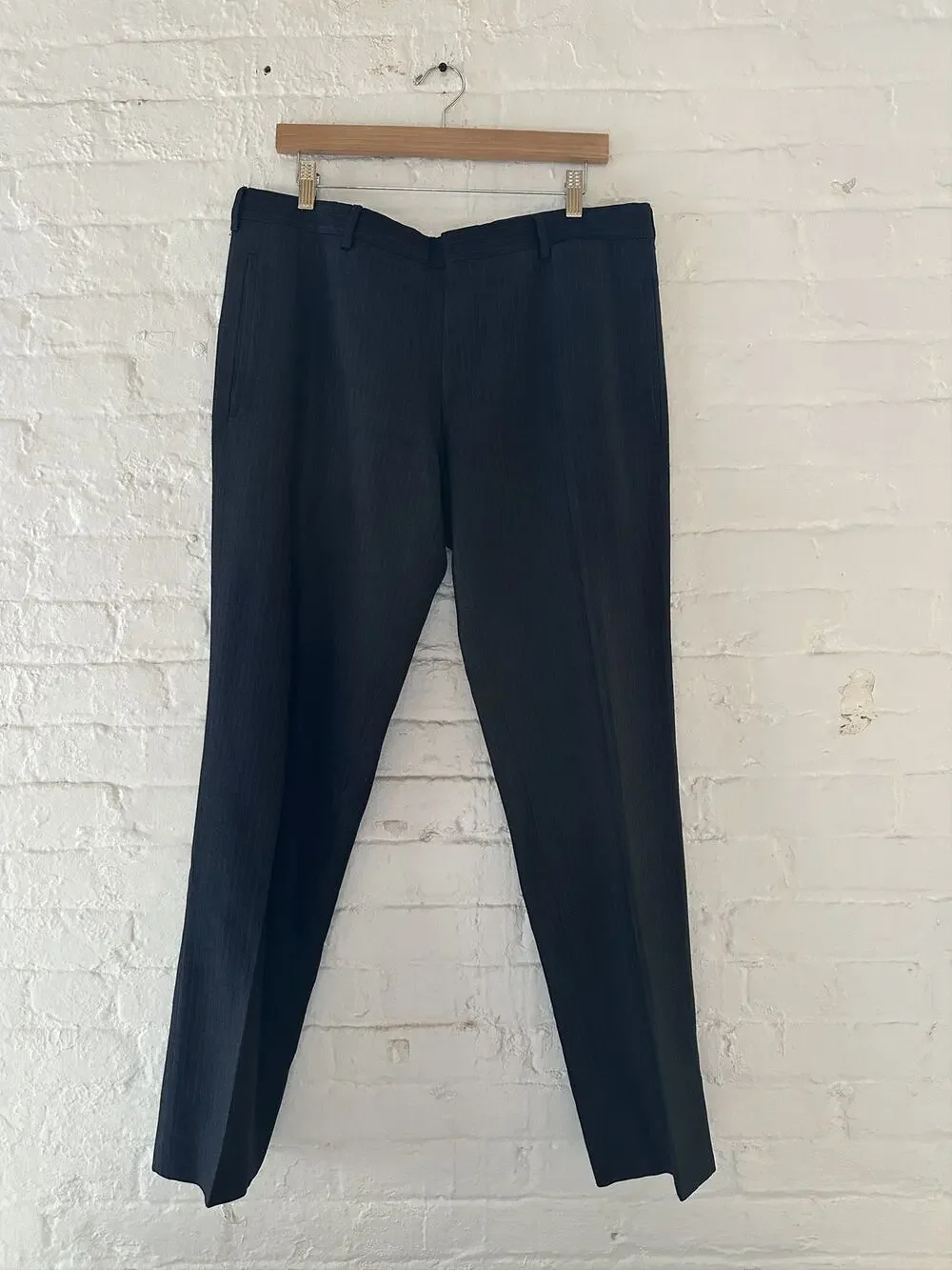 Prada Pinstriped Wool Trousers